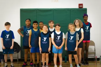 Coffman YMCA Youth Basketball Group Photo